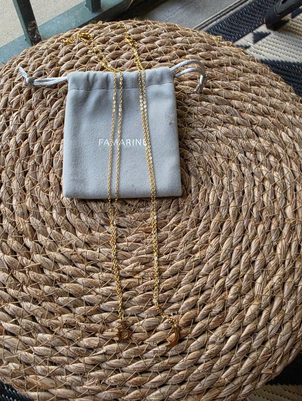 Gold Sun and Moon Necklace Set NEW - Picture 5 of 6